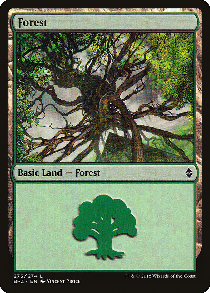 Forest (273) [Battle for Zendikar] MTG Single Magic: The Gathering | Red Claw Gaming