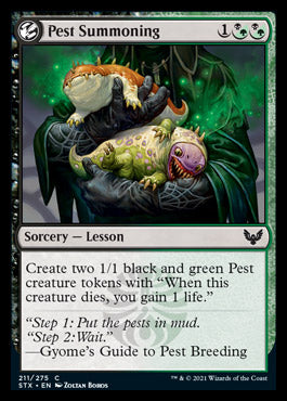 Pest Summoning [Strixhaven: School of Mages] MTG Single Magic: The Gathering | Red Claw Gaming