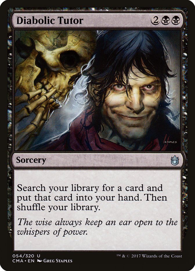 Diabolic Tutor [Commander Anthology] MTG Single Magic: The Gathering | Red Claw Gaming