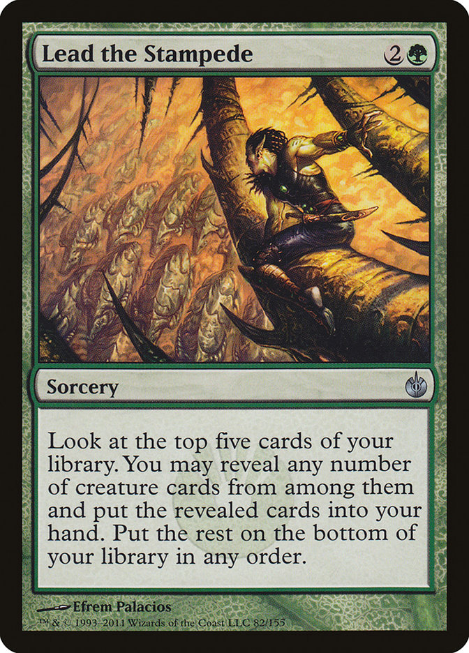 Lead the Stampede [Mirrodin Besieged] MTG Single Magic: The Gathering | Red Claw Gaming