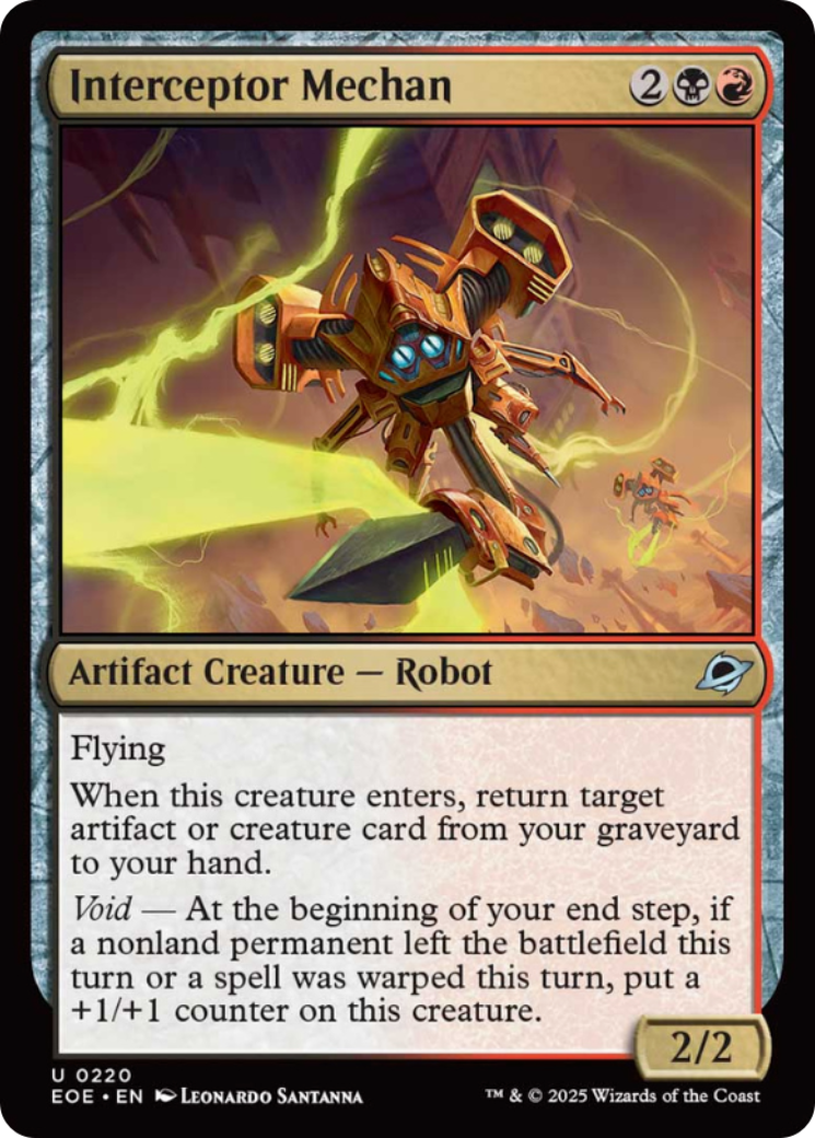 Interceptor Mechan [Edge of Eternities] MTG Single Magic: The Gathering | Red Claw Gaming
