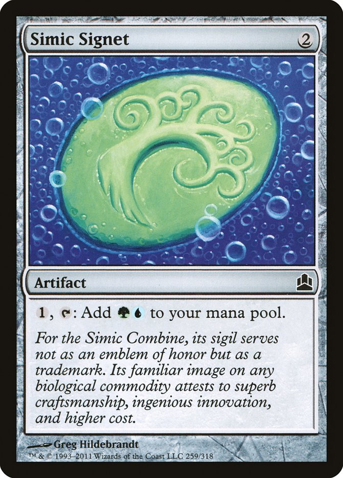 Simic Signet [Commander 2011] MTG Single Magic: The Gathering | Red Claw Gaming
