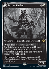 Brutal Cathar // Moonrage Brute [Innistrad: Double Feature] MTG Single Magic: The Gathering | Red Claw Gaming