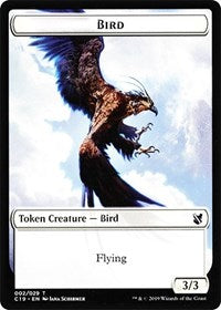 Bird (002) // Sculpture Double-Sided Token [Commander 2019 Tokens] MTG Single Magic: The Gathering | Red Claw Gaming