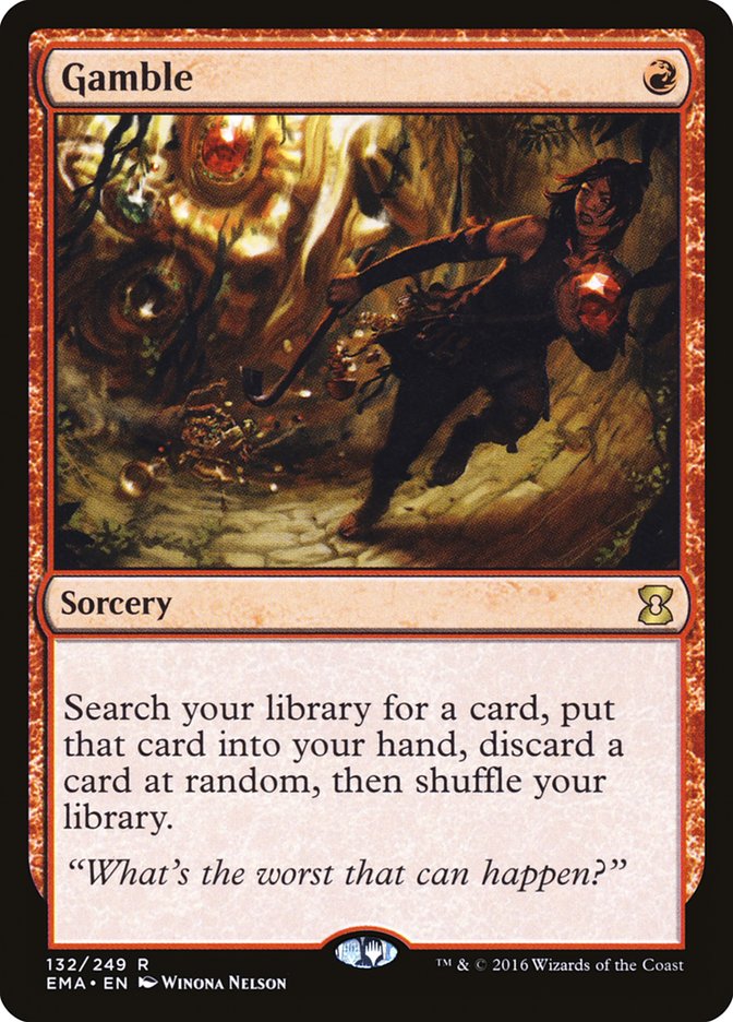 Gamble [Eternal Masters] MTG Single Magic: The Gathering | Red Claw Gaming
