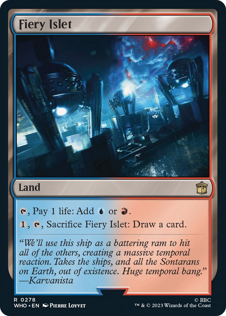 Fiery Islet [Doctor Who] MTG Single Magic: The Gathering | Red Claw Gaming