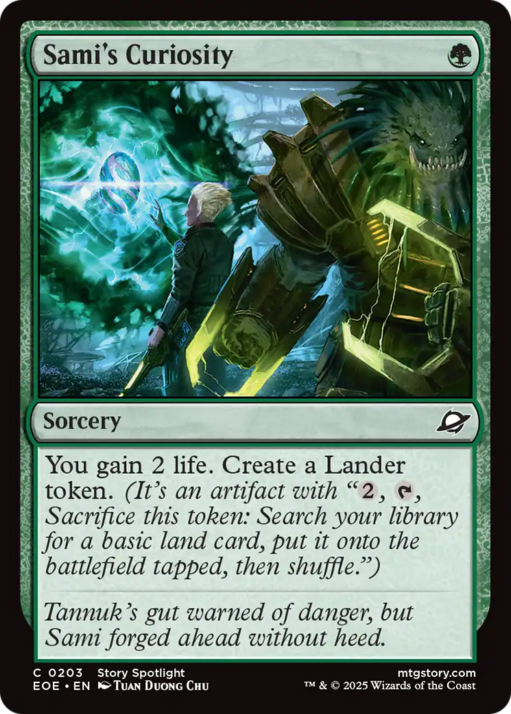 Sami's Curiosity [Edge of Eternities] MTG Single Magic: The Gathering | Red Claw Gaming