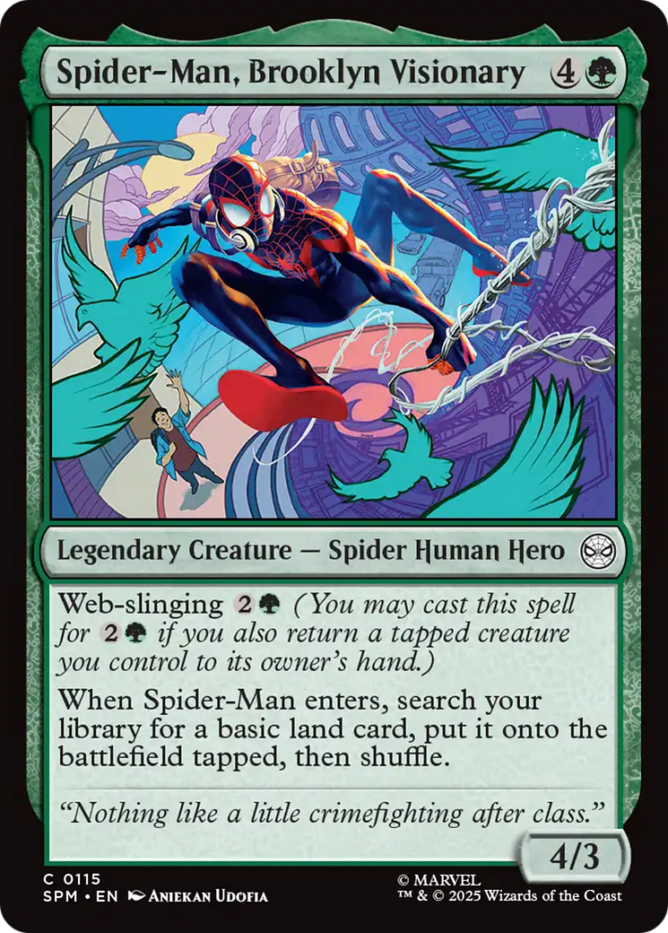 Spider-Man, Brooklyn Visionary [Marvel's Spider-Man] MTG Single Magic: The Gathering | Red Claw Gaming