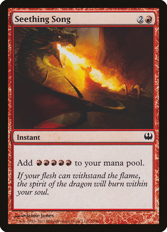 Seething Song [Duel Decks: Knights vs. Dragons] MTG Single Magic: The Gathering | Red Claw Gaming