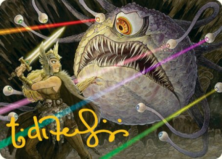 Hive of the Eye Tyrant Art Card (Gold-Stamped Signature) [Dungeons & Dragons: Adventures in the Forgotten Realms Art Series] MTG Single Magic: The Gathering | Red Claw Gaming