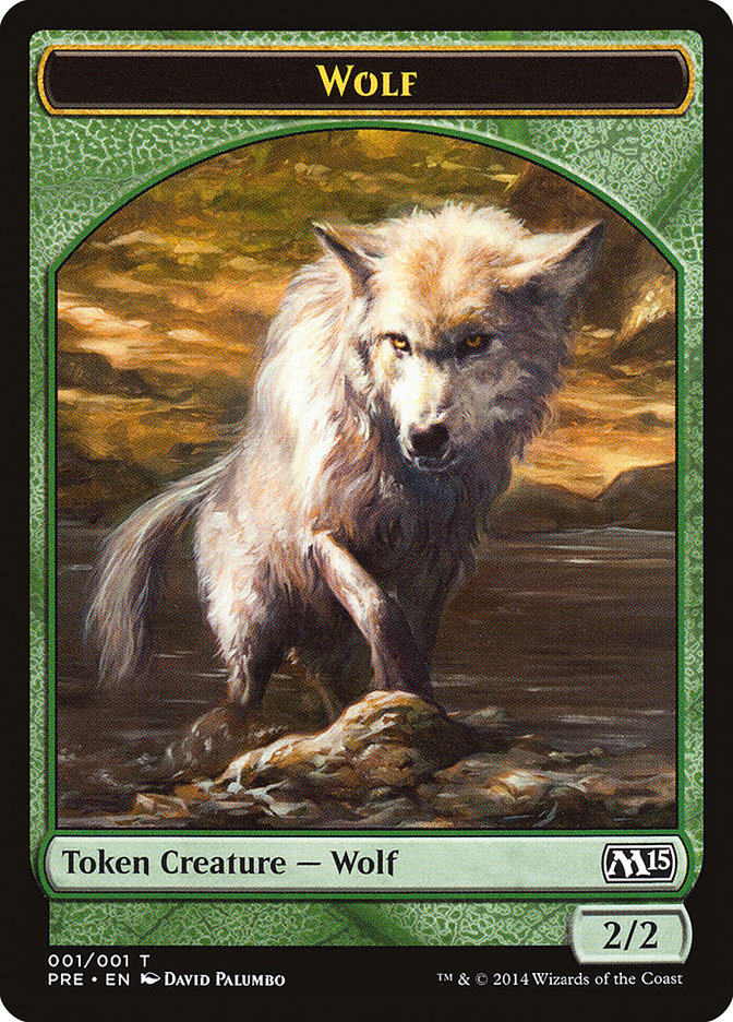 Wolf Token [Magic 2015 Prerelease Promos] MTG Single Magic: The Gathering | Red Claw Gaming
