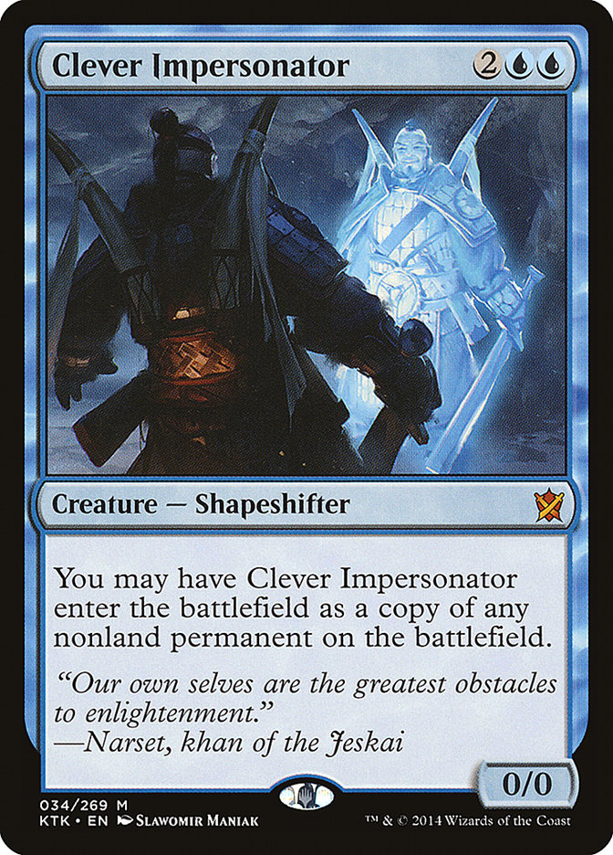 Clever Impersonator [Khans of Tarkir] MTG Single Magic: The Gathering | Red Claw Gaming
