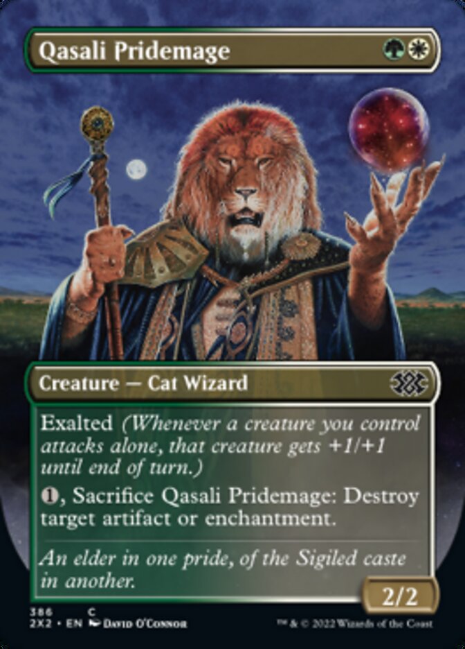 Qasali Pridemage (Borderless Alternate Art) [Double Masters 2022] MTG Single Magic: The Gathering    | Red Claw Gaming