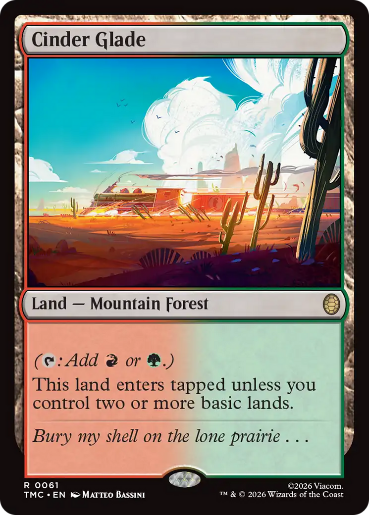 Cinder Glade [Teenage Mutant Ninja Turtles Commander] MTG Single Magic: The Gathering | Red Claw Gaming