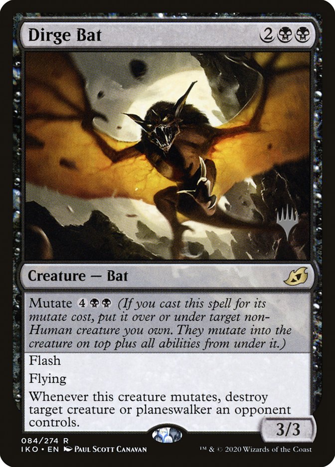 Dirge Bat (Promo Pack) [Ikoria: Lair of Behemoths Promos] MTG Single Magic: The Gathering | Red Claw Gaming
