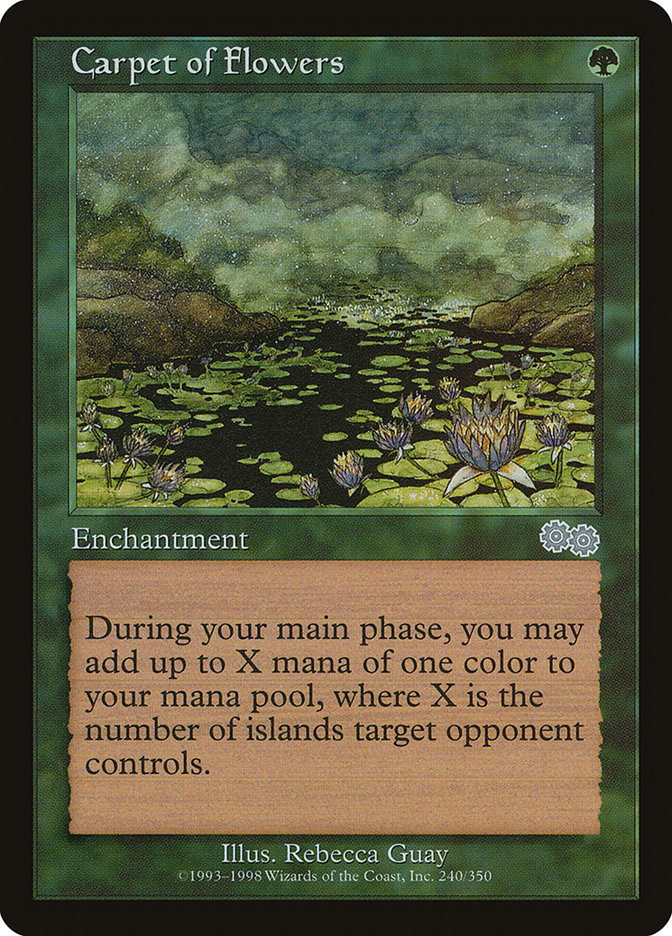 Carpet of Flowers [Urza's Saga] MTG Single Magic: The Gathering | Red Claw Gaming