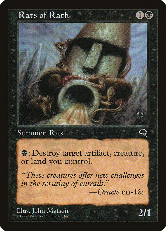 Rats of Rath [Tempest] MTG Single Magic: The Gathering | Red Claw Gaming
