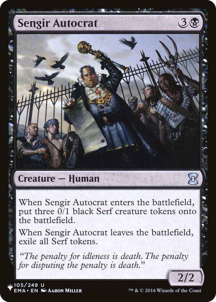 Sengir Autocrat [The List] MTG Single Magic: The Gathering | Red Claw Gaming