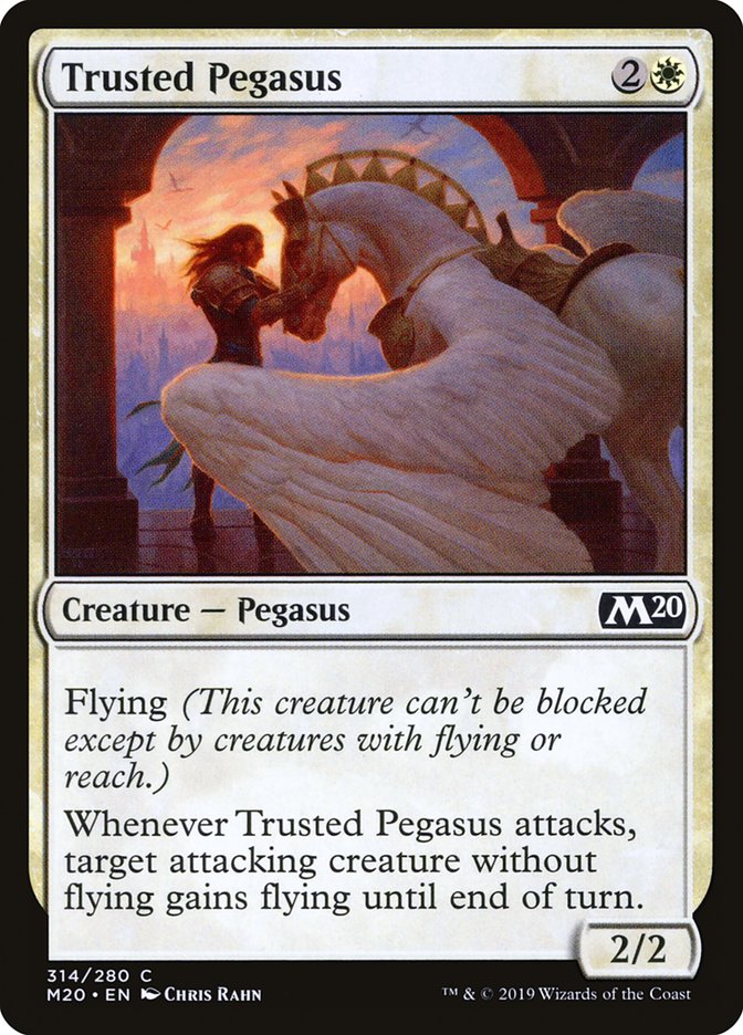 Trusted Pegasus [Core Set 2020] MTG Single Magic: The Gathering | Red Claw Gaming