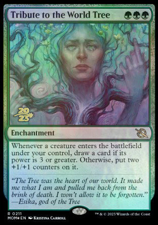 Tribute to the World Tree [March of the Machine Prerelease Promos] MTG Single Magic: The Gathering    | Red Claw Gaming