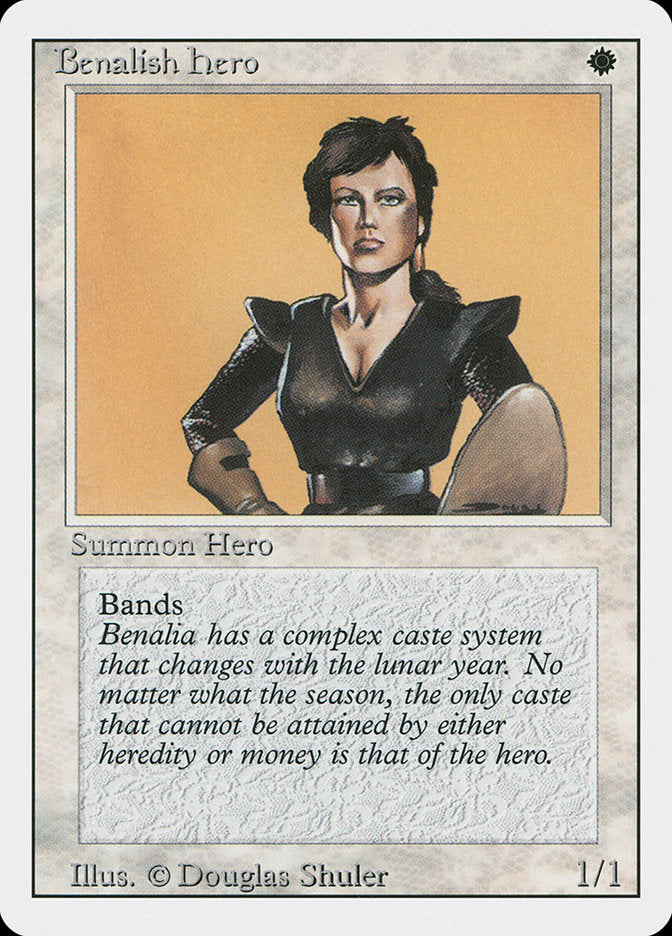 Benalish Hero [Revised Edition] MTG Single Magic: The Gathering | Red Claw Gaming