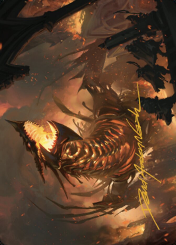 The Fall of Kroog Art Card (Gold-Stamped Signature) [The Brothers' War Art Series] MTG Single Magic: The Gathering | Red Claw Gaming