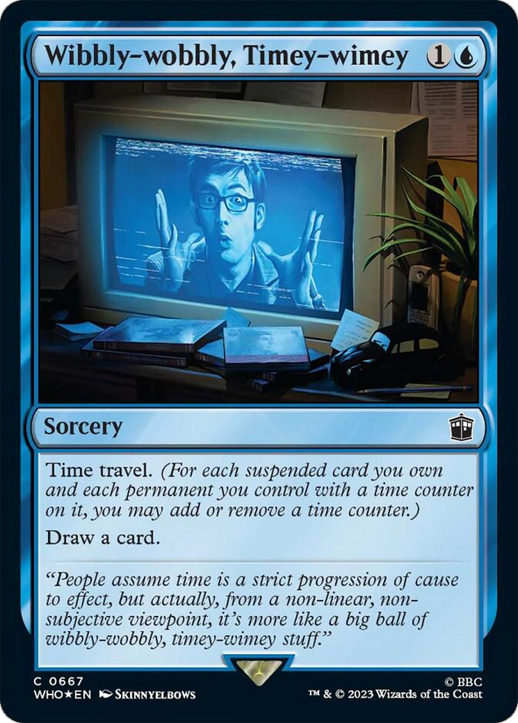 Wibbly-wobbly, Timey-wimey (Surge Foil) [Doctor Who] MTG Single Magic: The Gathering | Red Claw Gaming