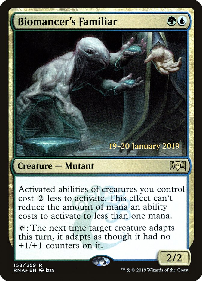 Biomancer's Familiar [Ravnica Allegiance Prerelease Promos] MTG Single Magic: The Gathering | Red Claw Gaming