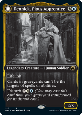 Dennick, Pious Apprentice // Dennick, Pious Apparition [Innistrad: Double Feature] MTG Single Magic: The Gathering | Red Claw Gaming