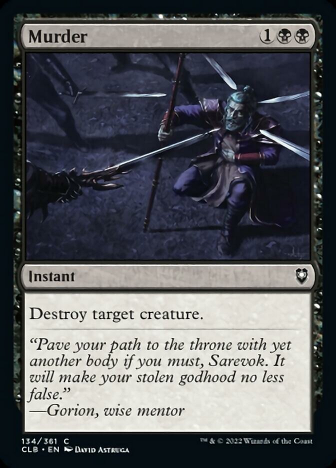 Murder [Commander Legends: Battle for Baldur's Gate] MTG Single Magic: The Gathering | Red Claw Gaming