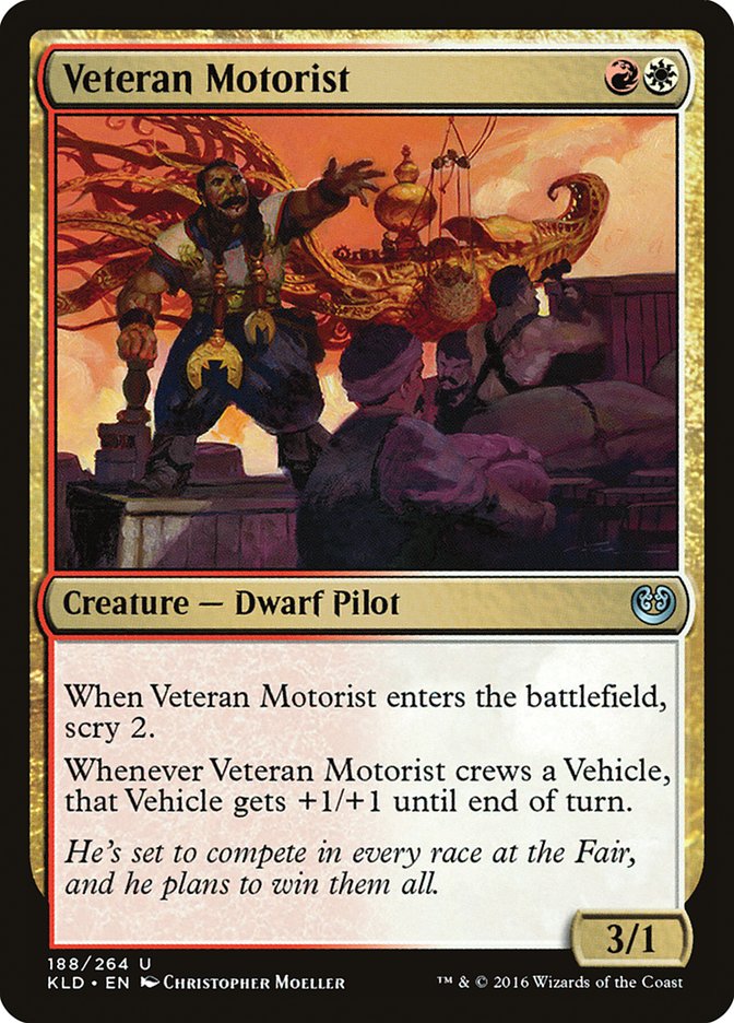 Veteran Motorist [Kaladesh] MTG Single Magic: The Gathering | Red Claw Gaming