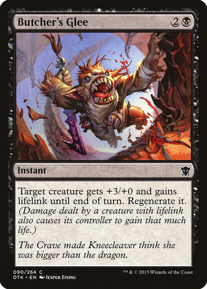 Butcher's Glee [Dragons of Tarkir] MTG Single Magic: The Gathering | Red Claw Gaming
