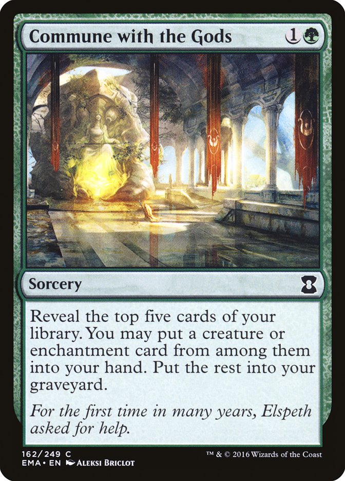Commune with the Gods [Eternal Masters] MTG Single Magic: The Gathering | Red Claw Gaming
