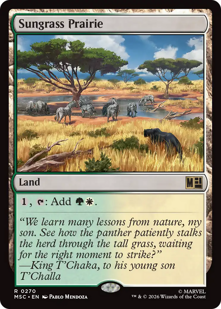 Sungrass Prairie (Surge Foil) [Marvel Super Heroes Commander] | Red Claw Gaming