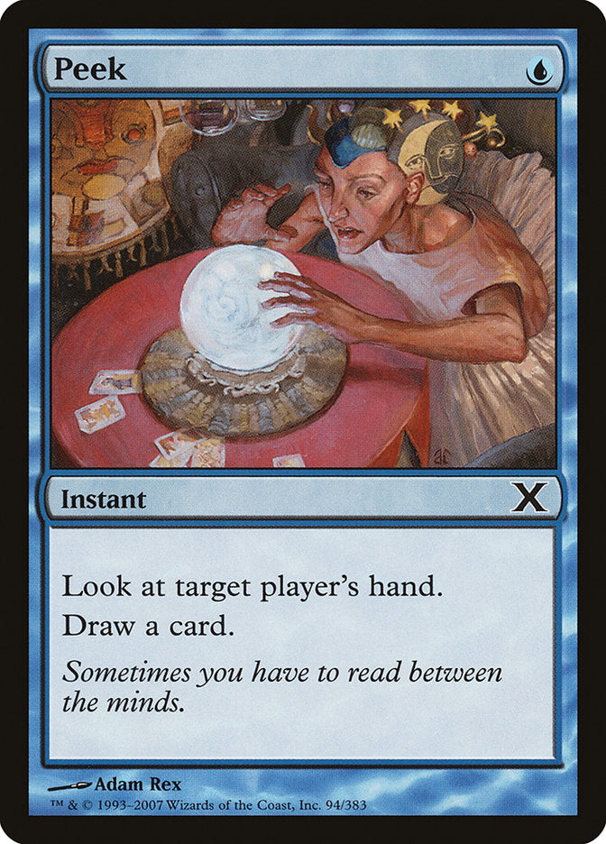 Peek [Tenth Edition] MTG Single Magic: The Gathering | Red Claw Gaming