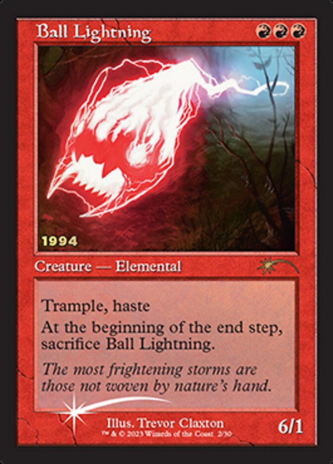 Ball Lightning [30th Anniversary Promos] MTG Single Magic: The Gathering | Red Claw Gaming