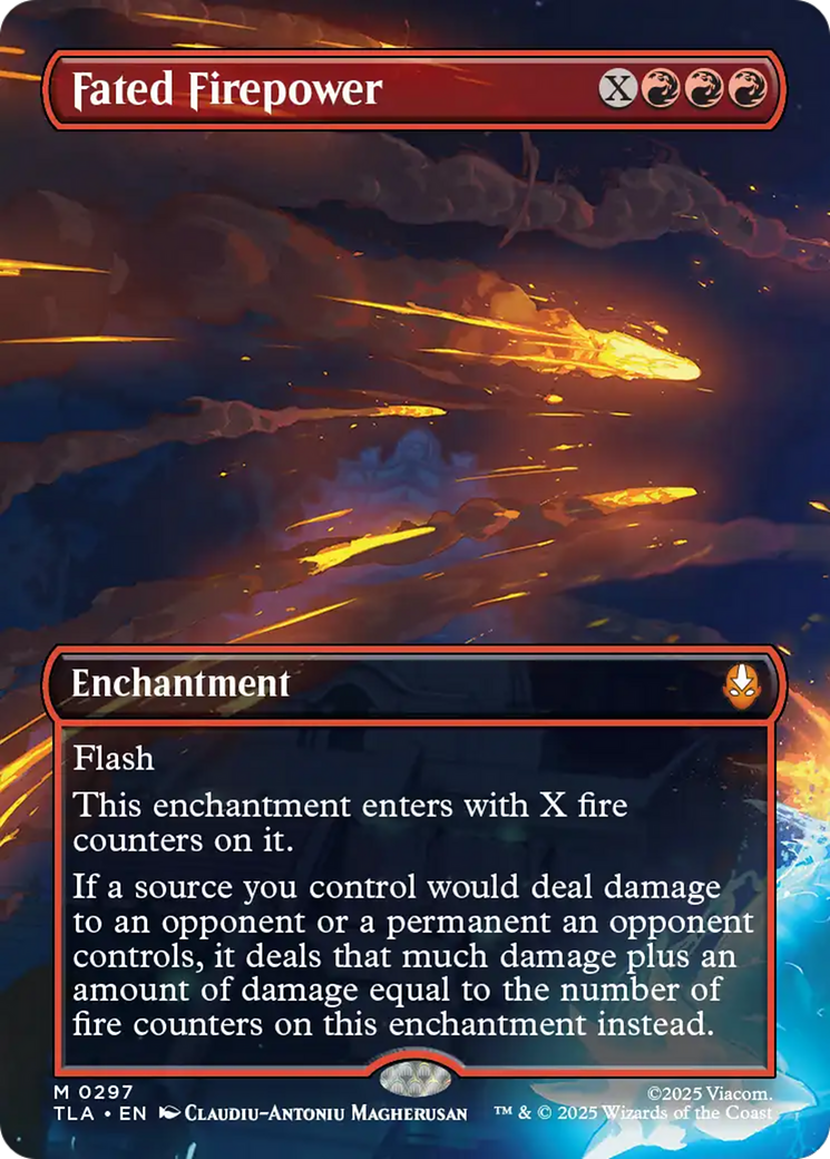Fated Firepower (Borderless) [Avatar: The Last Airbender] MTG Single Magic: The Gathering | Red Claw Gaming