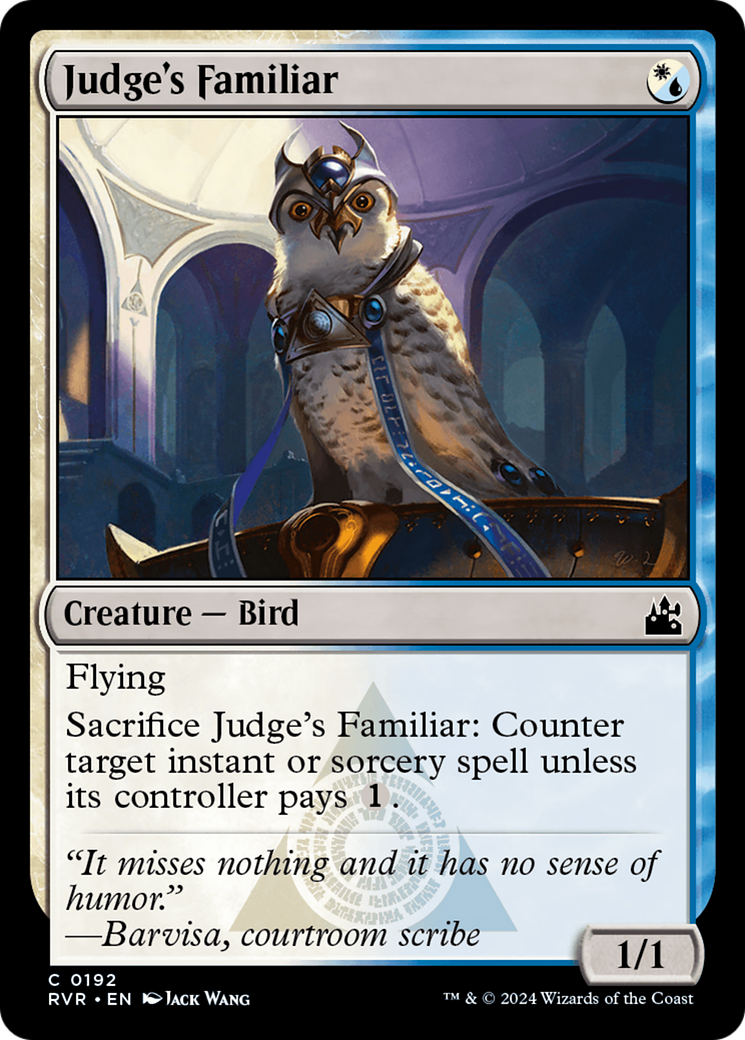 Judge's Familiar [Ravnica Remastered] MTG Single Magic: The Gathering | Red Claw Gaming