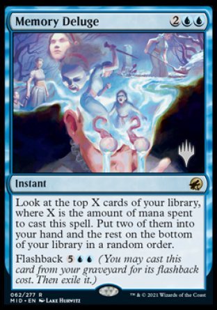 Memory Deluge (Promo Pack) [Innistrad: Midnight Hunt Promos] MTG Single Magic: The Gathering | Red Claw Gaming
