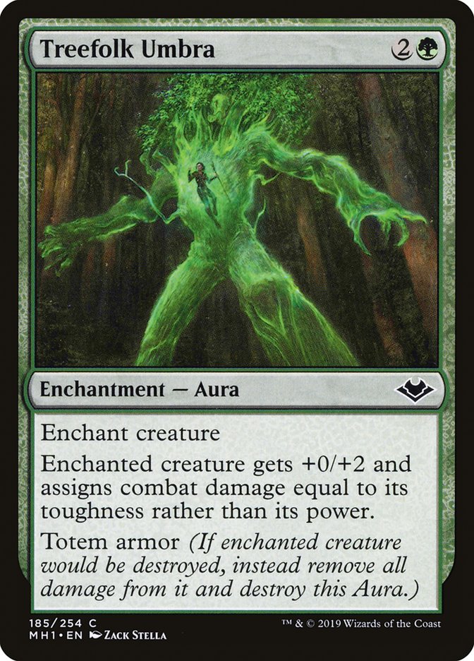 Treefolk Umbra [Modern Horizons] MTG Single Magic: The Gathering    | Red Claw Gaming
