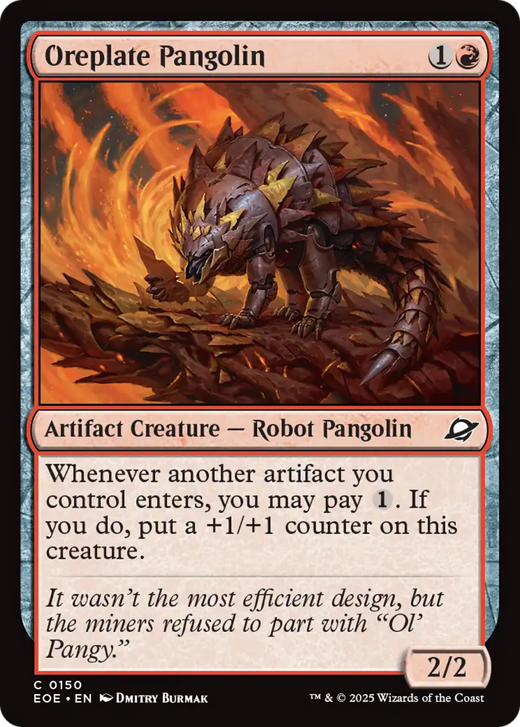 Oreplate Pangolin [Edge of Eternities] MTG Single Magic: The Gathering | Red Claw Gaming