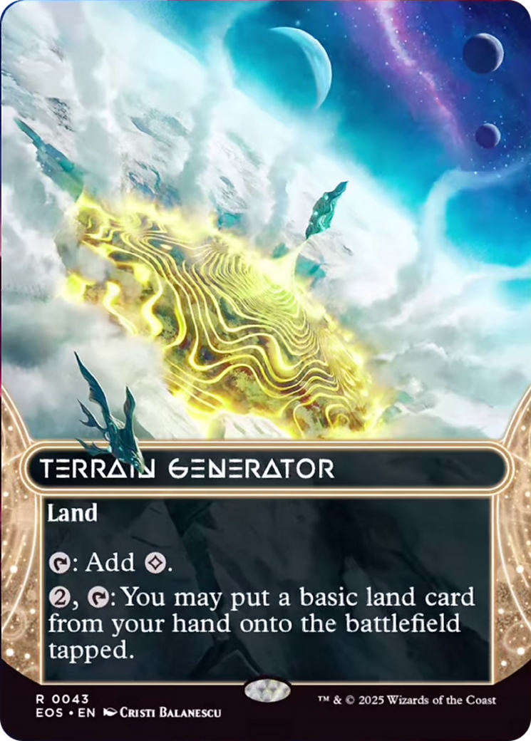Terrain Generator (0043) (Borderless) [Edge of Eternities: Stellar Sights] MTG Single Magic: The Gathering | Red Claw Gaming