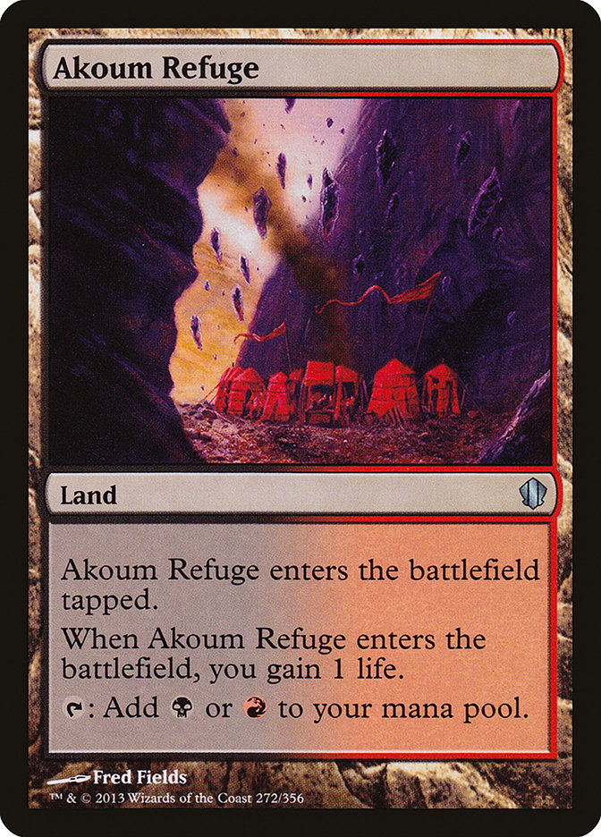 Akoum Refuge [Commander 2013] MTG Single Magic: The Gathering | Red Claw Gaming