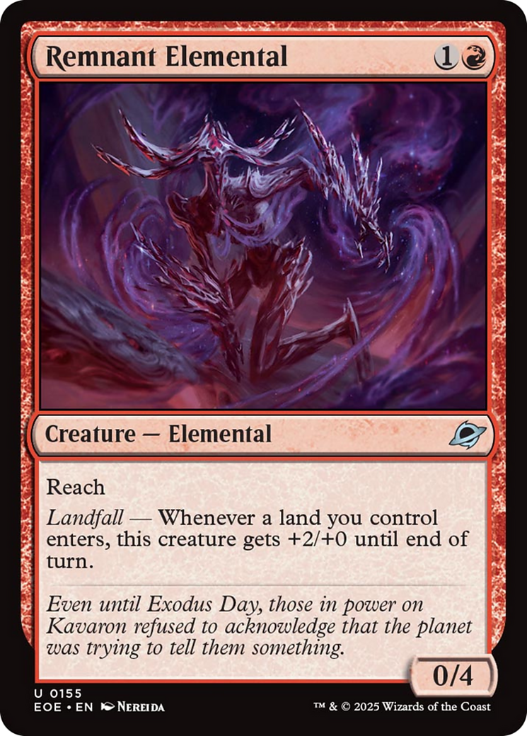 Remnant Elemental [Edge of Eternities] MTG Single Magic: The Gathering | Red Claw Gaming