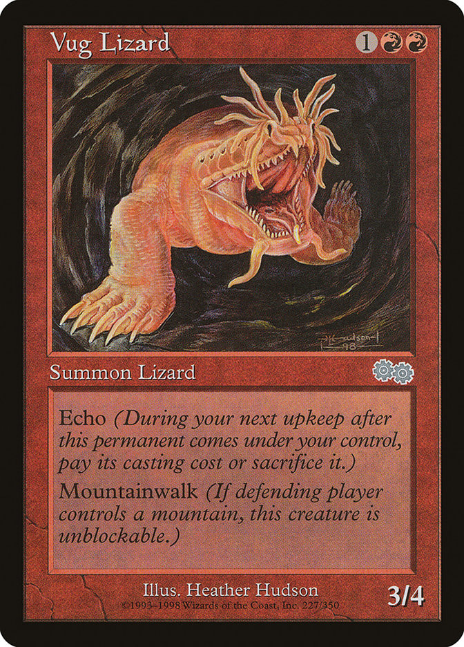 Vug Lizard [Urza's Saga] MTG Single Magic: The Gathering | Red Claw Gaming