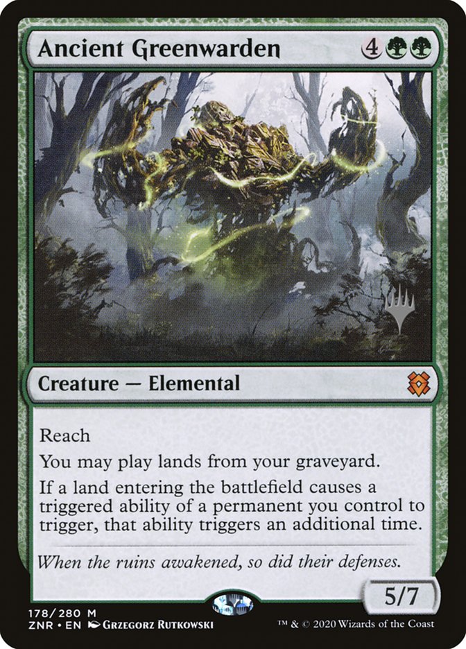Ancient Greenwarden (Promo Pack) [Zendikar Rising Promos] MTG Single Magic: The Gathering | Red Claw Gaming