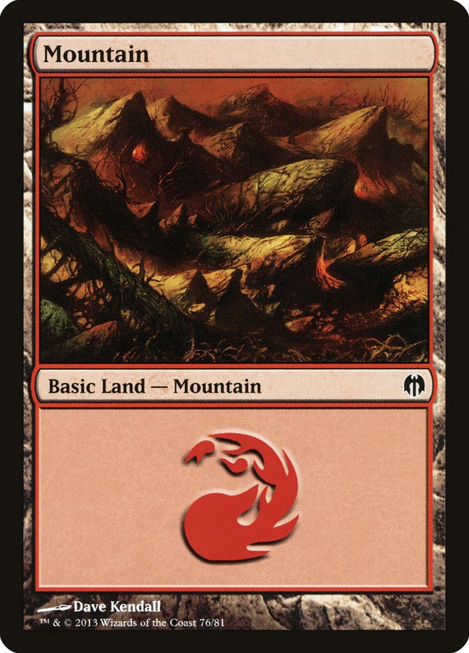 Mountain (76) [Duel Decks: Heroes vs. Monsters] MTG Single Magic: The Gathering    | Red Claw Gaming