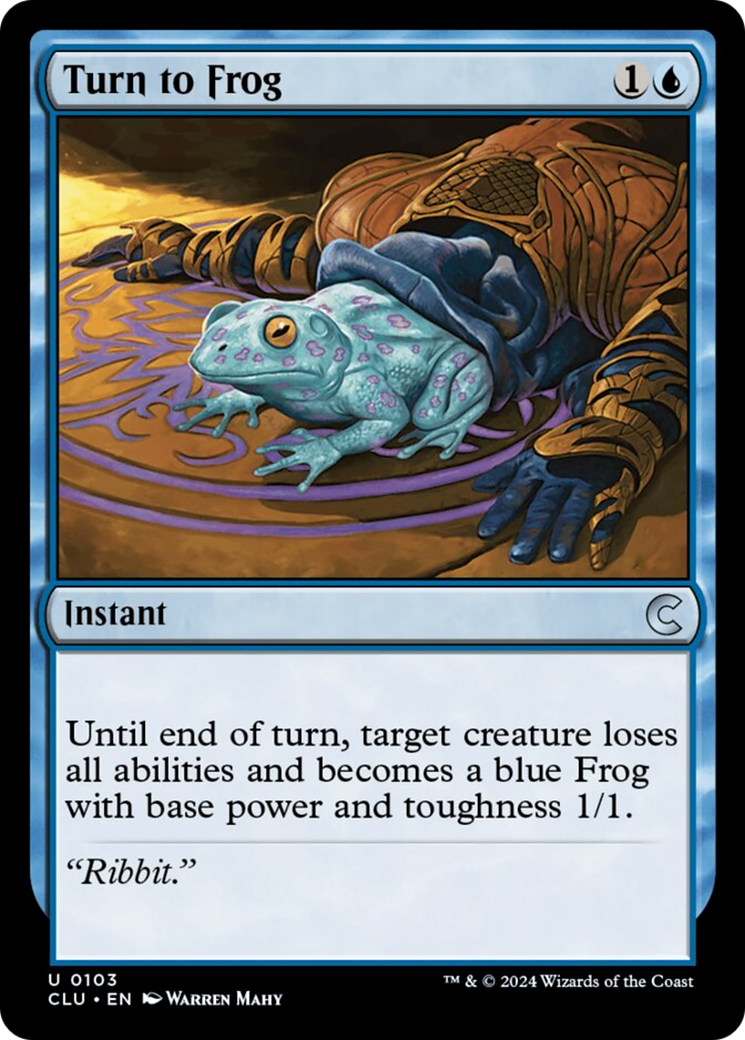 Turn to Frog [Ravnica: Clue Edition] MTG Single Magic: The Gathering | Red Claw Gaming