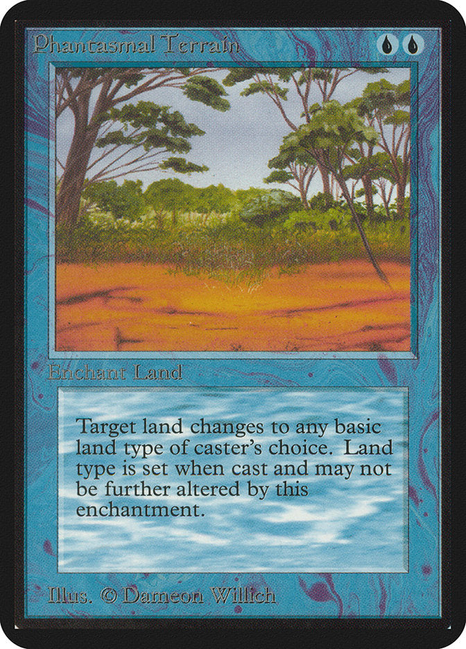Phantasmal Terrain [Alpha Edition] MTG Single Magic: The Gathering | Red Claw Gaming