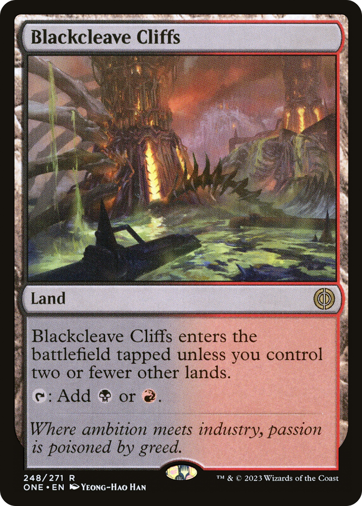 Blackcleave Cliffs [Phyrexia: All Will Be One] MTG Single Magic: The Gathering | Red Claw Gaming
